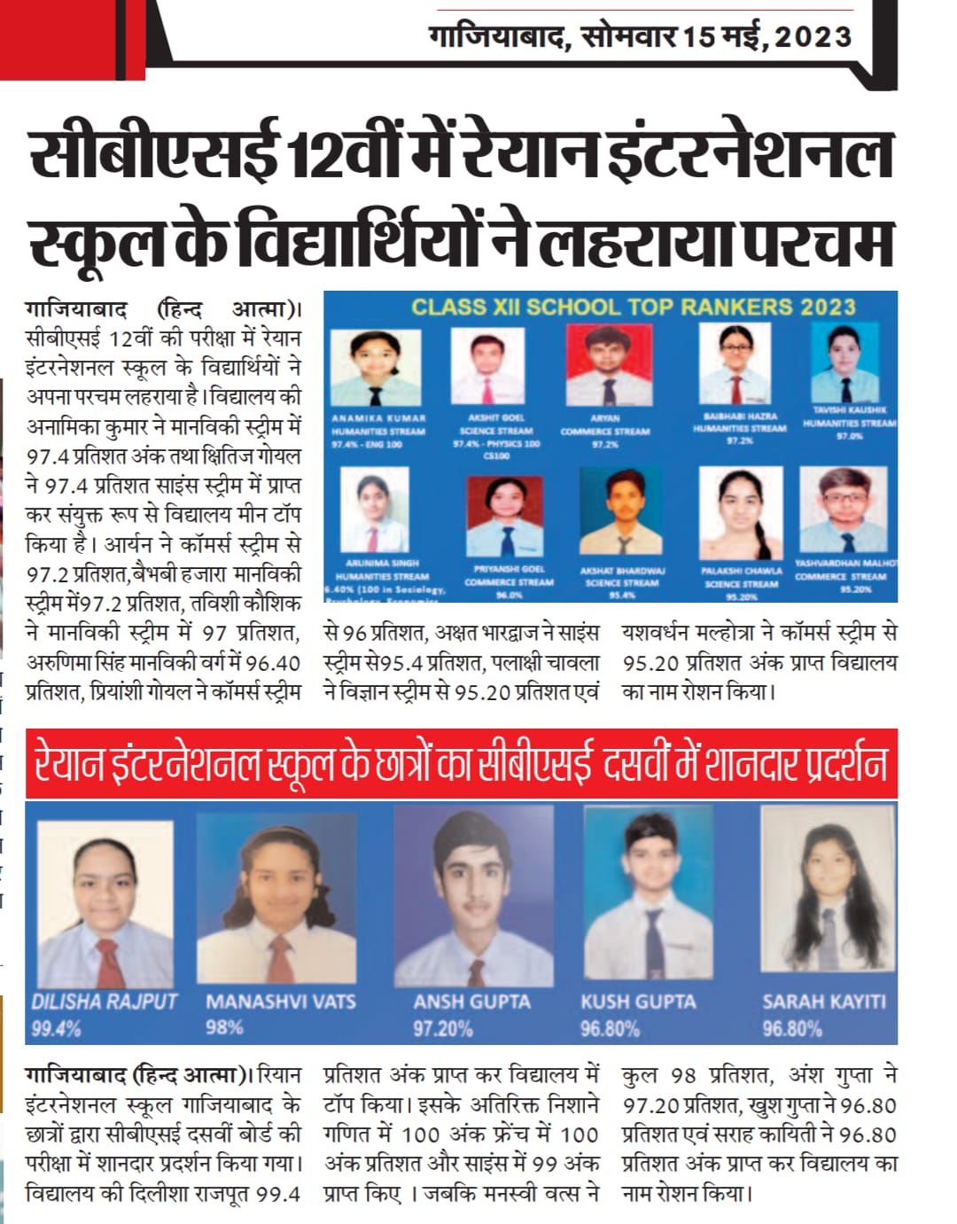 Class XII CBSE Result
